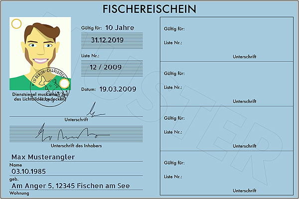Удостоверение рыболова в Германии