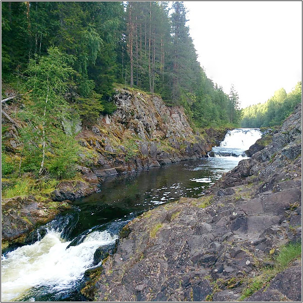Водопад Кивач в Карелии