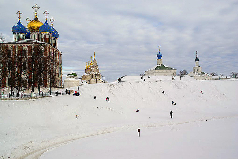 Кремлевский вал в Рязани