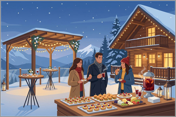 Зимний фуршет: практический гайд по составлению меню и выбору места